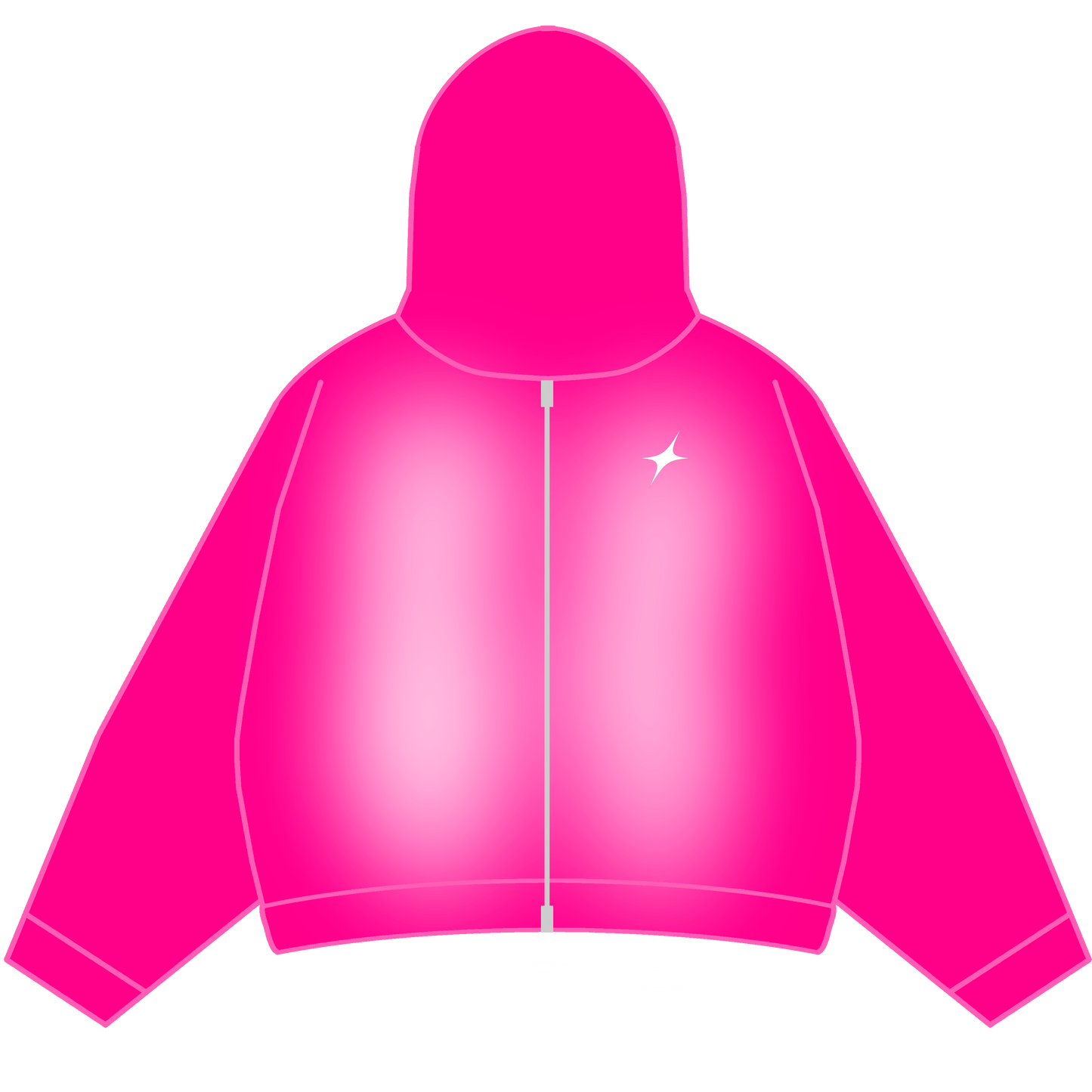 POLERON HARDEN DOUBLE ZIP PINK